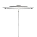 Glatz, Twist parasoll 250x200 cm matt white Kat.5 570 Steel Stripe