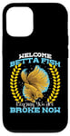 Coque pour iPhone 12/12 Pro Betta Fish Keeper Aquarist Fish Tank Siamois Fighting Fish Fish