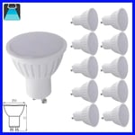 10x 1.2W = 10W Equivalent Incandescent Lamp Power PAR16 Light Source GU10 LED Light Bulbs 5300K Cool White Energy Saving Non Dimmable Spotlight Downlight