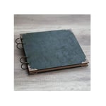 Bookshelf Albums PU Leather Album Retro Dark Green Square DIY Paste Family Couple Travel Album Book Mother's Day