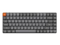 Keychron - K3 Max Qmk/Via Wireless Custom Mechanical Keyboard - Low Profile Wireless Mechanical Keyboard Hvit Gateron Brown