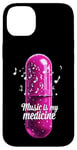 Coque pour iPhone 14 Plus Music is my Medicine for Music Lovers for a Music Lover