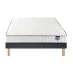 Ensemble Matelas Merinos Chill Bed - Mousse Haute Densité + Sommier Confort Medium 140x200