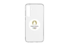 Coque transparente pour Galaxy A35 ''Flamme Paris 2024''