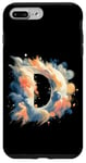 Coque pour iPhone 7 Plus/8 Plus Lettre initiale de l'alphabet D dans un style d'art impressionniste