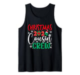 Christmas 2024 Cousin Crew Xmas Santa Hat Boys Girls Kids Tank Top