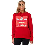 adidas Women's Trefoil Hoodie Sweatshirt, Scarlet, 40 EU, 14 UK