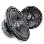 B2 Audio Pair of RAGE 12" 8-Ohm 500 Watt RMS Water Resistant Mid-Range Speakers RAGE12PWR