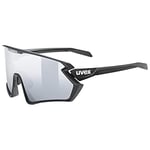 uvex Sportstyle 231 2.0 Set - Sports Sunglasses for Men and Women - incl. Interchangeable Lenses - Anti-Fog Technology - Black Matt/Silver - One Size