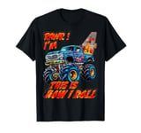 Cool Monster Truck Car Tee for 4-Year-Old Birthday T-Shirt