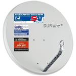 DUR-line Select 85/90cm Aluminium Satelliten-Schüssel Gris Antenne Parabolique
