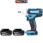 Makita DTW190Z 18V Li-Ion 1/2" Impact Wrench Body With 2 x 5Ah Batteries