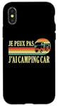 Coque pour iPhone X/XS Je Peux Pas J'ai camping-car camper camp campeur Drôle