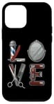 iPhone 12 mini Love Design Hairdresser Hairdryer Scissors Barber Hair Brush Case