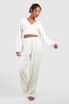 Teddy Wrap Top & Trouser Loungewear Set