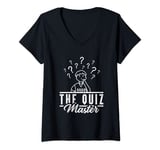 Womens The Quiz Master | Pub Quiz Game | Trivia Night V-Neck T-Shirt