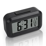 Vicloon Réveil Digital,Réveil Numérique Réveil Digital à Piles Réveil LCD Digital Miroir Grand Ecran avec Température Date Clock 2 Alarme,pour Maison Bureau