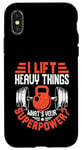 Coque pour iPhone X/XS I Lift Super Power Gym Entraînement de motivation