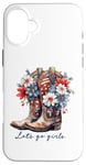 Coque pour iPhone 16 Plus Chapeau de cowboy Lets Go Girls Western Cowgirls US Thème