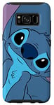 Coque pour Galaxy S8 Disney Lilo et Stitch Cute Stitch Tête de couture Gris ardoise