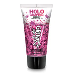 Glitter Me Up Holographic Face & Body Glitter Gel Princess Pink 50 ml