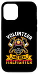 Coque pour iPhone 12/12 Pro Emblème de pompier Brave Hero Fire Dept