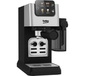 BEKO CaffeExperto CEP5304X Espresso Coffee Machine - Silver, Silver/Grey