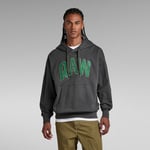 G Star Raw Mens G-Star RAW RAW University Oversized Hoodie - Grey Cotton - Size X-Small