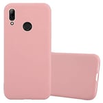 cadorabo Coque pour Huawei P Smart 2019 en Candy Rose Vif - Housse Protection Souple en Silicone TPU avec Anti-Choc et Anti-Rayures - Ultra Slim Fin Gel Case Cover Bumper