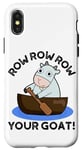 iPhone X/XS Row Row Row Your Goat Funny Animal Pun Case