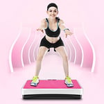 Plateforme Vibrante pour Le Shaper de Corps de Salon de Bureau Amincissant l'équipement de Forme Physique Oscillante Basic Fitness (Rose)