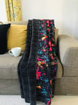 Bazzaree Indian Handmade Black Kantha Birds Quilt Throw 100% Cotton Reversible Bedspread Ethnic Vintage New (Double 90" x 108"),BQDKB110