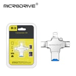 HUB USB C/Rains/USB 3.0 3 en 1 pour carte mémoire/Flash USB/adaptateur de carte SD/Micro Mini lecteur de carte SD/TF 3 emplacements - Type 4 in 1 Adapter