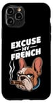 Coque pour iPhone 11 Pro Bulldog français Excuse My Frenchie Vintage Bulldog Lover