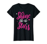 Womens Shine Like The Stars - Cute Graphic Tops T-Shirt