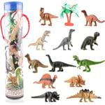 12 stycken mini dinosauriefigurer set, dinosaurier lekset, dinosaurie leksaker, realistiska dinosauriefigurer, leksaker presenter, pedagogiska leksaker för pojkar flicka