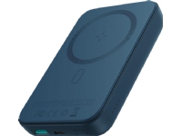 Joyroom powerbank 10000mAh 20W strömförsörjning snabbladdning magnetisk Qi trådlös laddare 15W för iPhone kompatibel med MagSafe blå (JR-W020 blå)