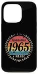 Coque pour iPhone 13 Pro Véritable design d'anniversaire vintage en édition limitée 1965