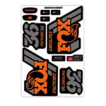 HGDQ Stickers à Fourche à vélos Vélos de Montagne Vélos Vélos Autocollants MTB Vitesse Down Mountain Front Fork Décalques (Color : Orange Gray)