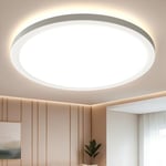 EASY EAGLE Plafonnier LED Rond, Luminaire Plafonnier 4000K, Lampe de Plafond LED Moderne Salle Blanc Neutre, Imperméable IP44, Ø 22 CM, Applicable à Salle de Bain, Chambre, Cuisine, Salon, Balcon