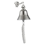 Last Orders Wall Mounted Maritime, Boat, School, Dinner, Santa bell Reception, Home Decor, School bell for Ringing, Wall Hanging Chrome Silver Doorbell Shops Bell 4", 5", 6",8" (Silver) - (4")