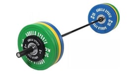 Set d haltere olympique premium avec disques bumper 140 kg