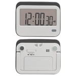 (Grey)Large Digits Digital Timer Alarm Clock Mute Small Digital Kitchen Tim BG