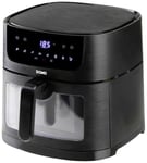 DOMO DO543FR Deli-fryer avec fenêtre de visualisation - 8 L - 1800 W - noir