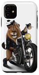 Coque pour iPhone 11 Lion Riding Classic Chopper Moto