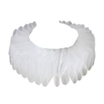 Kvinnors renässans elizabethanska volang falsk krage Chiffong Retro Clown Neck Ruff