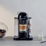 NESPRESSO EVOLUO COFFEE MACHINE VERTUO BLACK  + 20 DIAVOLITTO CAPSULE PODS