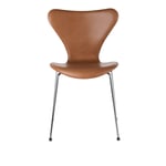 Fritz Hansen - 3107 Sjuan - Grace Walnut - Matstolar - designer_arne_jacobsen - Brun - Läder/Metall/Trä