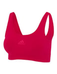 adidas Women's Scoop Lounge Bra-Sport Active Seamless Micro Stretch, 500 Red, XL