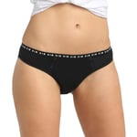 DIM Culotte Femme Menstruelle Classique Coton Bio Flux Moyen DIM Protect x1, Noir, M